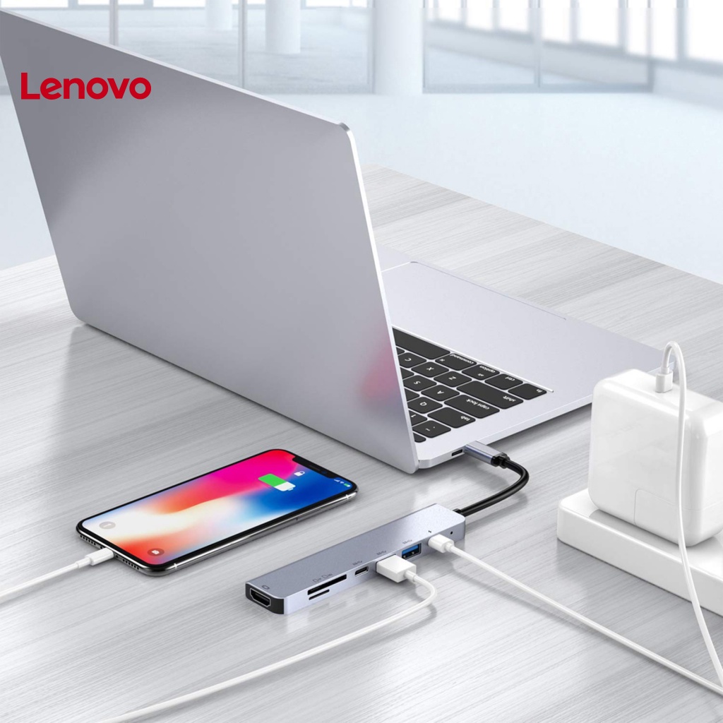 Bộ Chia Cổng Type-C USB 3.0 HDMI 7 Trong 1 Tốc Độ Cao Cho Laptop Huawei