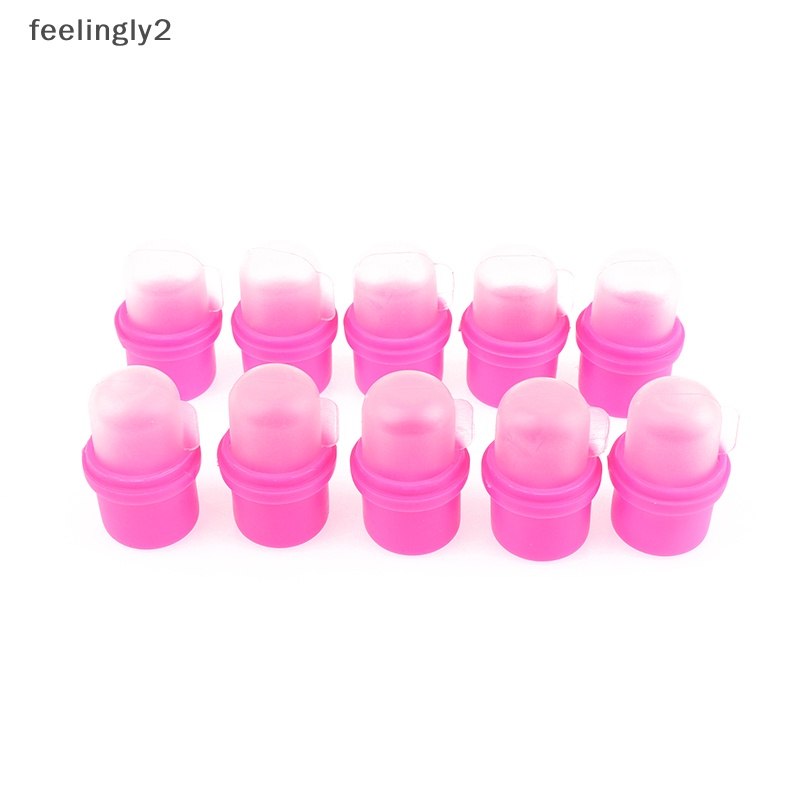 Bộ 10 Kẹp Nhựa Ủ Tháo Gel UV Cho Móng Tay