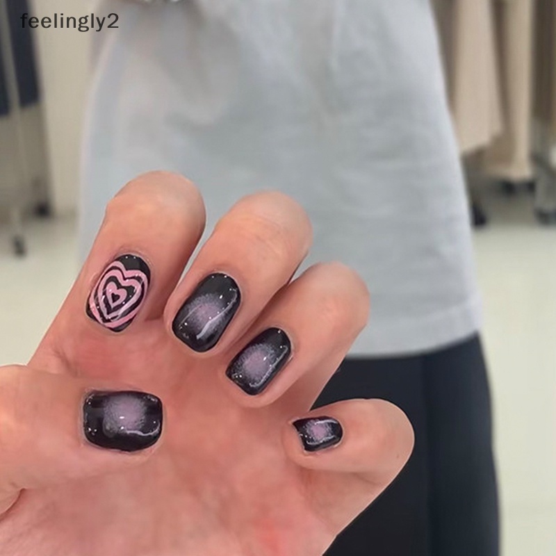 Bộ 24 Móng Tay Giả Phủ Toàn Diện Chống Nước Không Đường May Tháo Rời Được Kèm Phụ Kiện