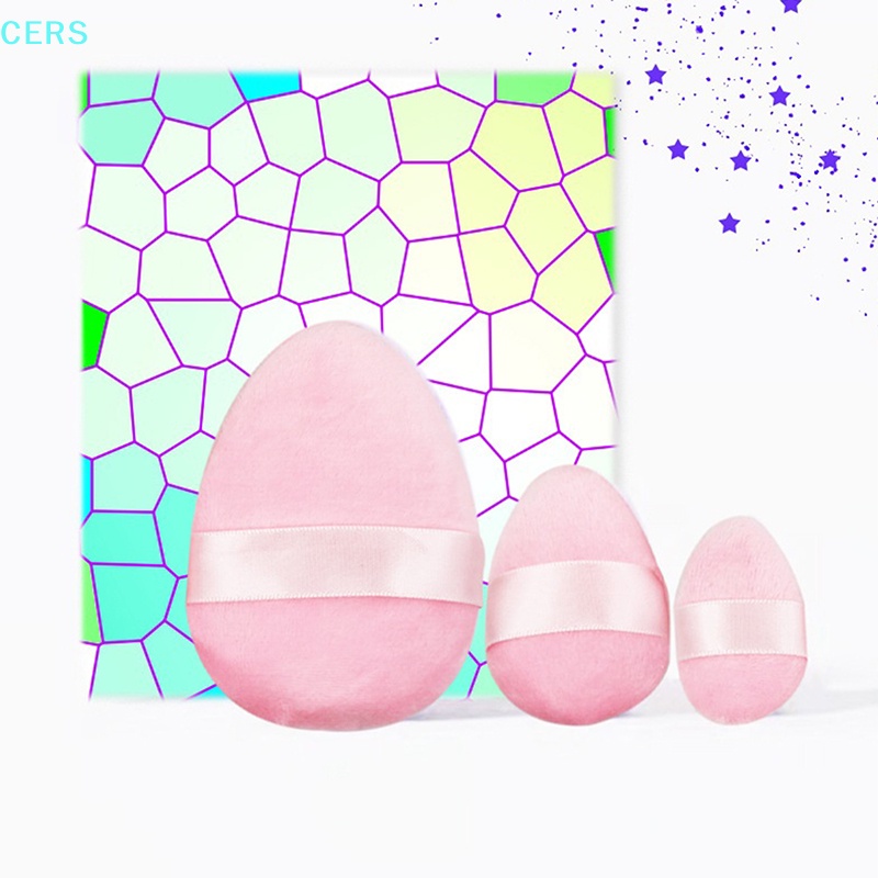 Set 1 / 3 Mút Trang Điểm Mắt Bằng Cotton Cỡ Vừa Và Nhỏ Tiện Dụng