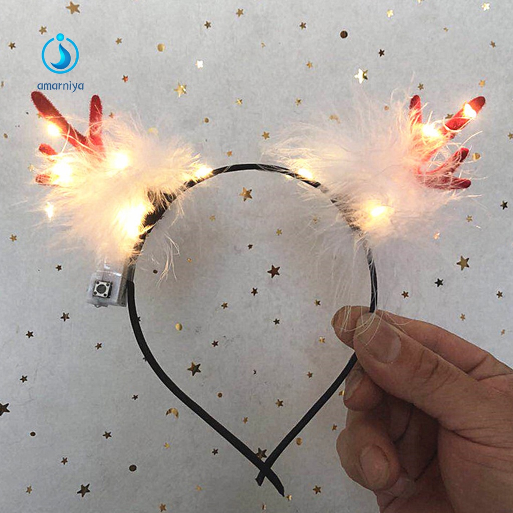 Băng Đô Cài Tóc 5 Kiểu Hình Tuần Lộc Giáng Sinh Dễ Thương Thoải Mái