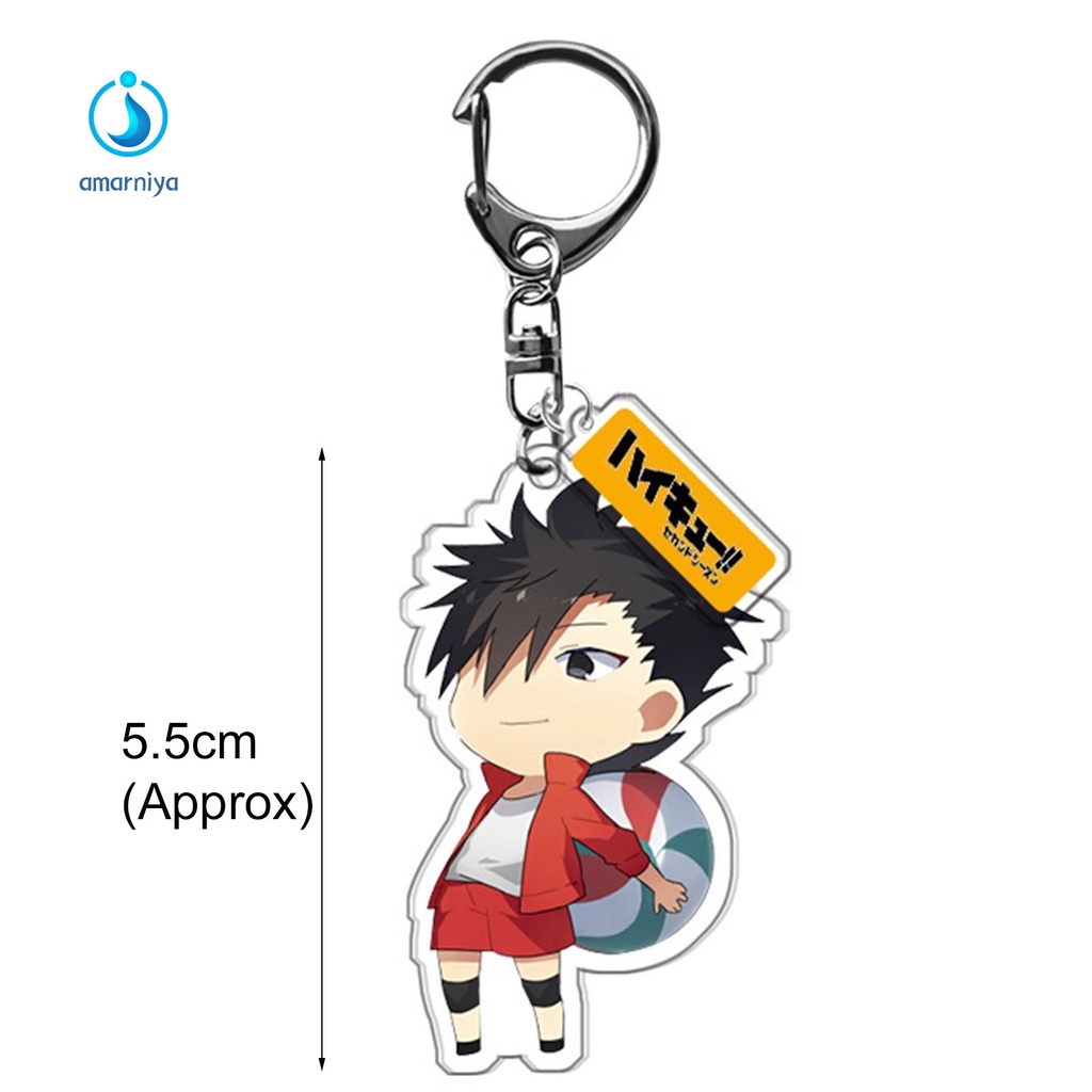 (Shop Amart) Móc Chìa Khóa Chống Nứt Nẻ In Hình Anime Volleyball