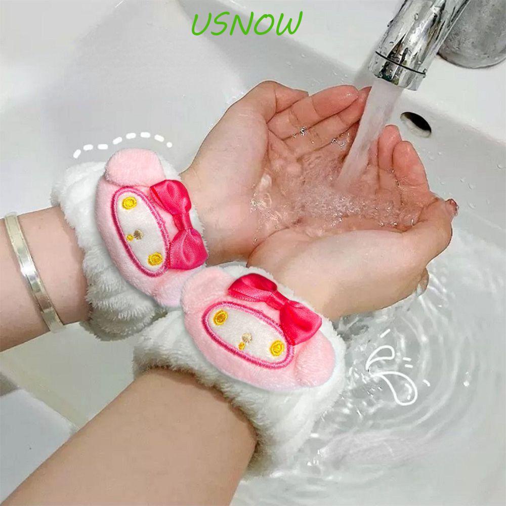 USNOW Băng Đeo Cổ Tay Thấm Hút Nước Chống Nước Thoải Mái Họa Tiết Hoạt Hình