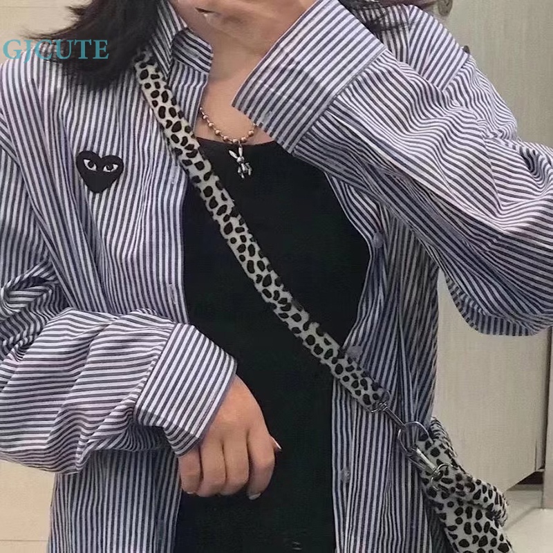 Áo Sơ Mi Mỏng Dáng Rộng Tay Dài Cài Nút Họa Tiết Kẻ Sọc Thời Trang Xuân Hè Cho Nữ