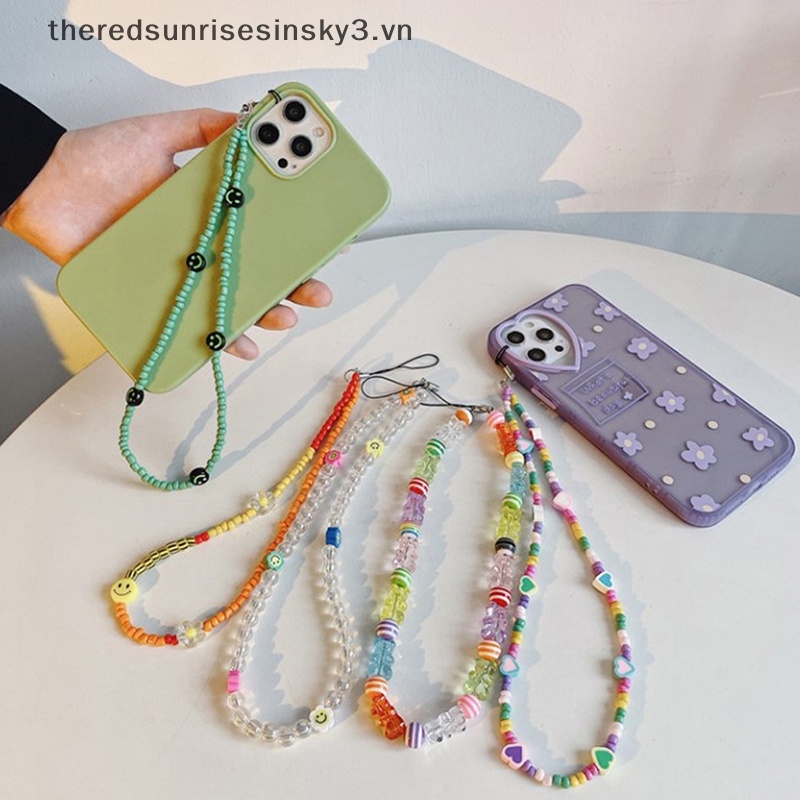 # # Dây Đeo Điện Thoại Chuỗi Hạt Acrylic Đầy Màu Sắc Hợp Thời Trang Chống Thất Lạc Dành Cho Nữ