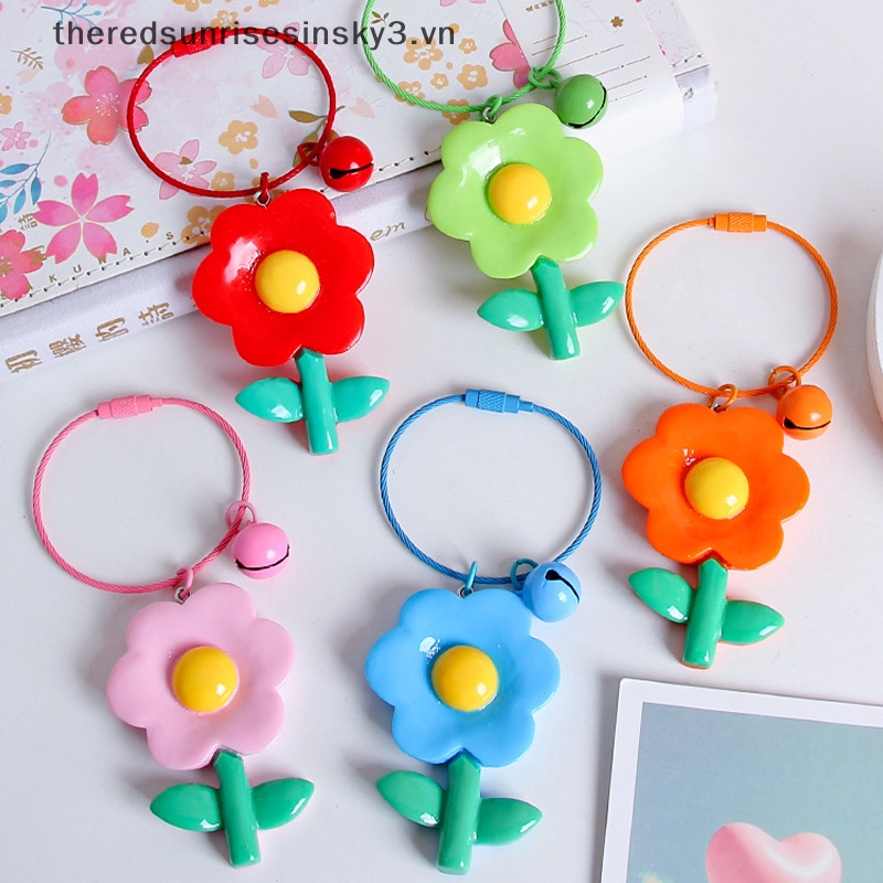Vòng Tay / Móc Chìa Khóa / Túi Xách Hình Hoa Ngọt Ngào Nhiều Màu Dễ Thương Phong Cách Hàn Quốc Thời Trang Cho Nữ
