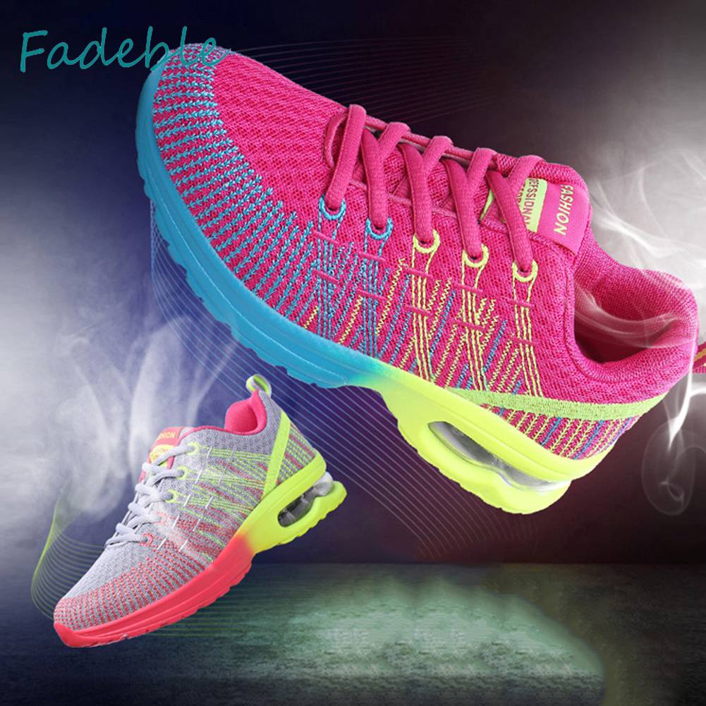 Giày Chạy Bộ Buộc Dây Thoáng Khí Thời Trang Thường Ngày Cho Nữ