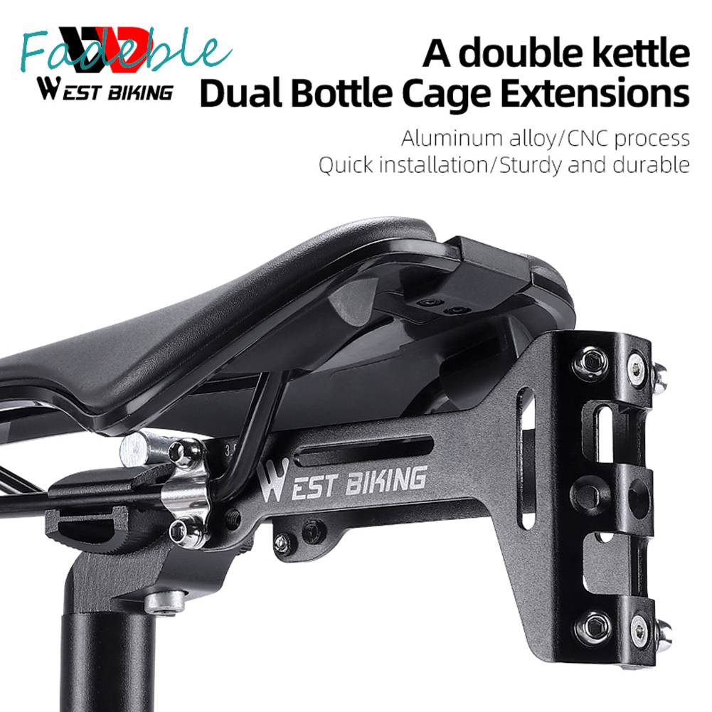 Giá Đỡ Bình Nước Nối Dài Bằng Hợp Kim Nhôm Gắn Yên Xe Đạp Tiện Lợi