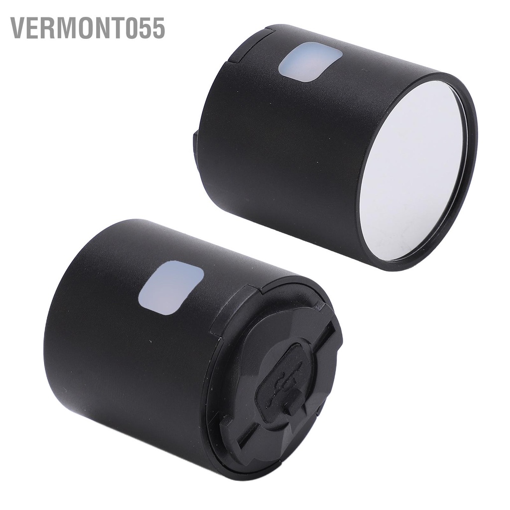 Vermont055 Đèn Hậu Xe Đạp USB Chống Thấm Nước LED Màu Cảnh Báo