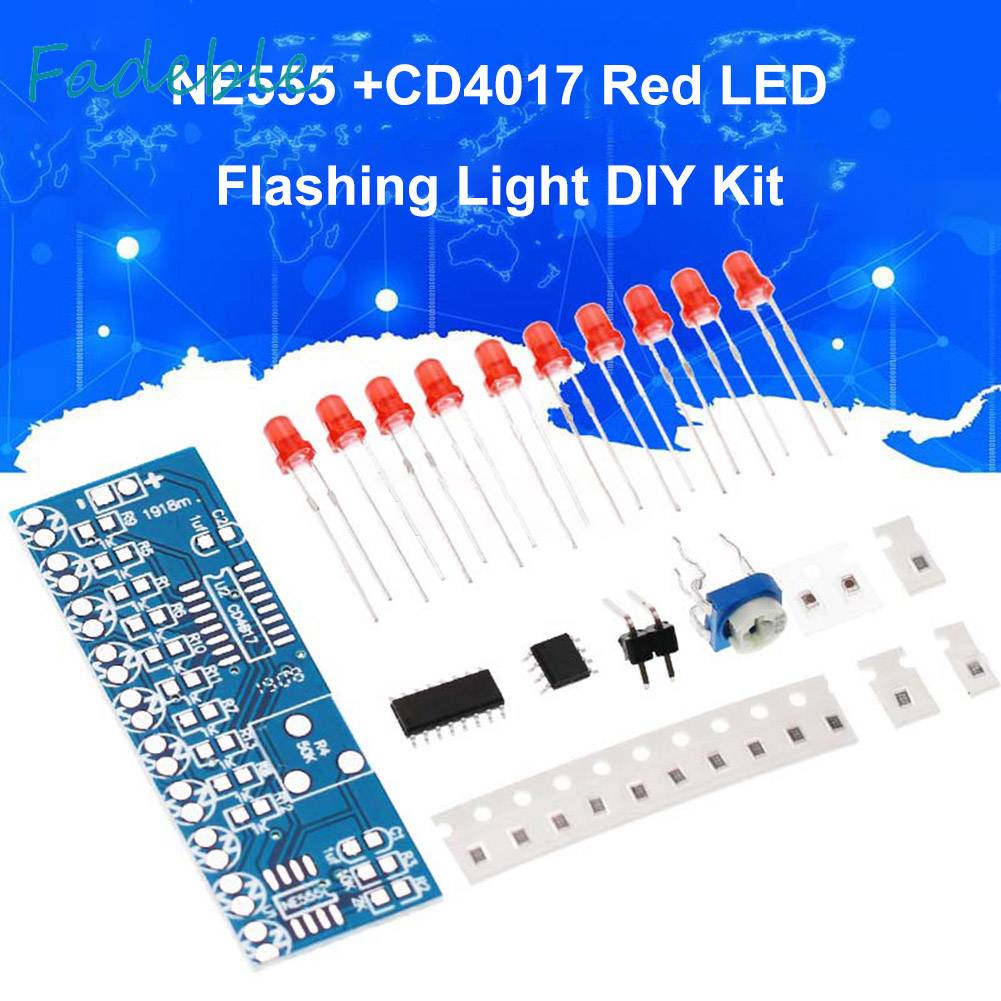 Bộ Bo Mạch Đèn LED NE555 CD4017 SMD 2.5-14.5V