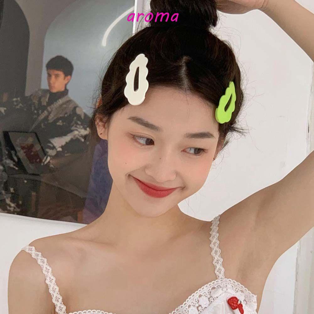 AROMA Kẹp Tóc Hình Đám Mây Màu Kẹo Ngọt Dễ Thương Cho Nữ