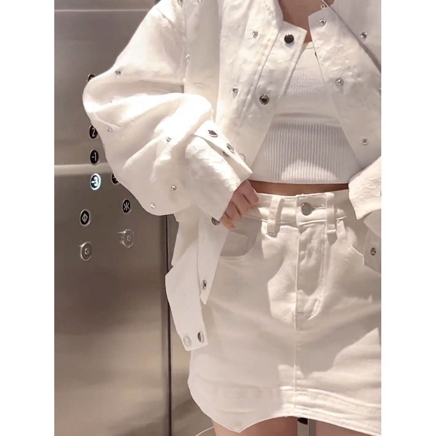 Áo Khoác Bóng Chày Đính Kim Cương Cao Cấp Thời Trang Xuân Thu