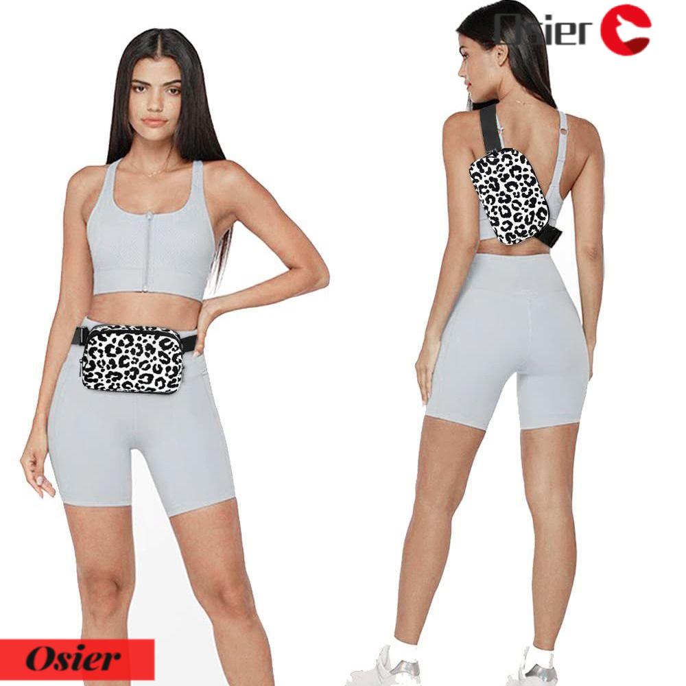 OSIER1 Túi Đeo Chéo Ngực / Thắt Lưng Bằng Nylon Chống Nước Có Khóa Kéo Tùy Chỉnh Kích Thước Nhỏ Gọn
