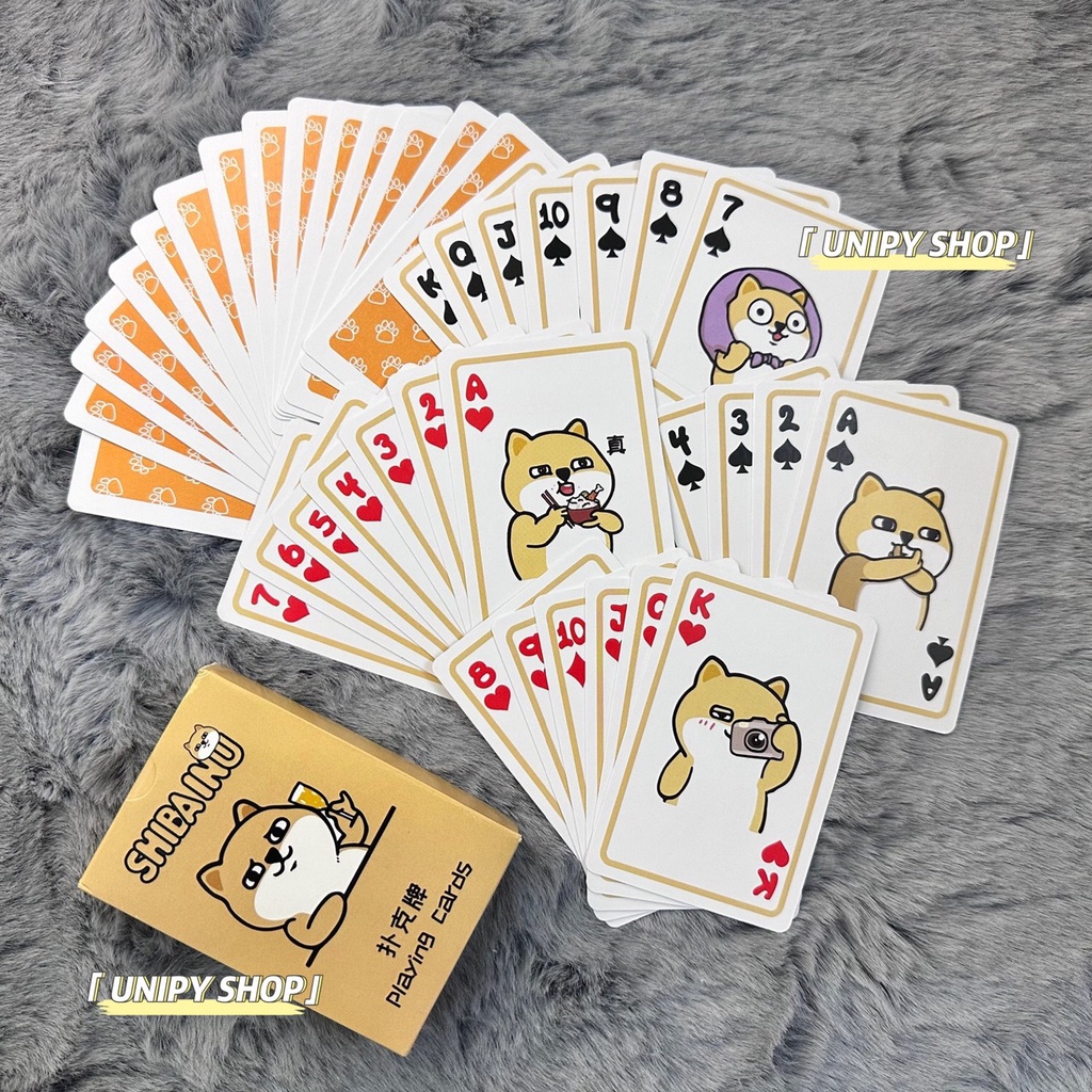 Bộ Bài Tây Chó SHIBA 55 Lá | Thẻ Bài Sưu Tầm Đáng Yêu