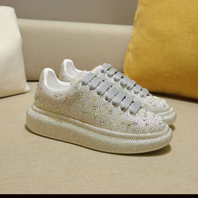 Giày Thể Thao Đế Dày Đính Kim Cương Giả Dễ Phối Đồ Thời Trang Châu Âu 2023