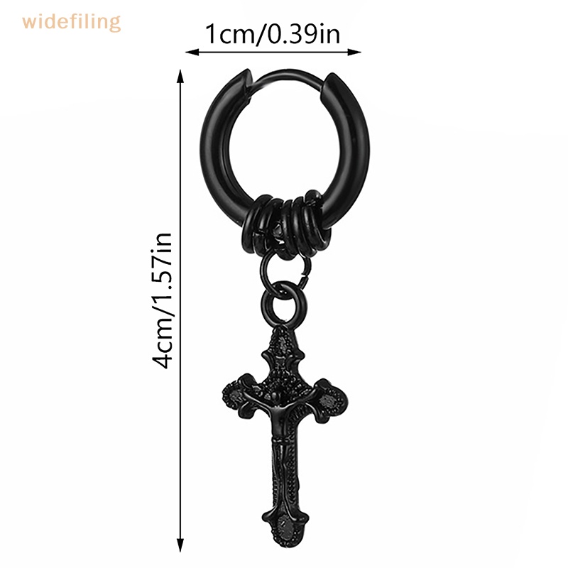 1 Khuyên Tai Tròn Bằng Thép Không Gỉ Phong Cách Punk Thời Trang