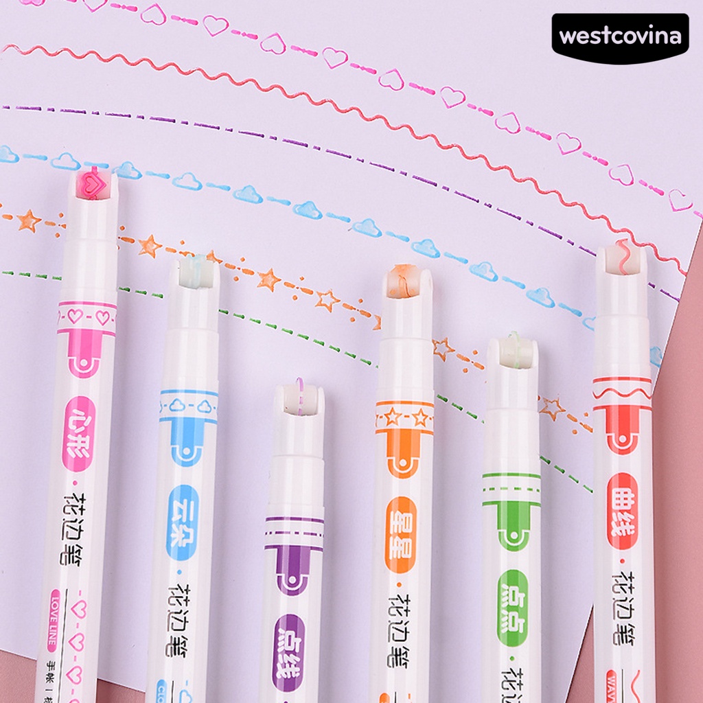 [WSTN]✎Set 6 Bút Kẻ Mắt Nhanh Khô Nhiều Màu Sắc