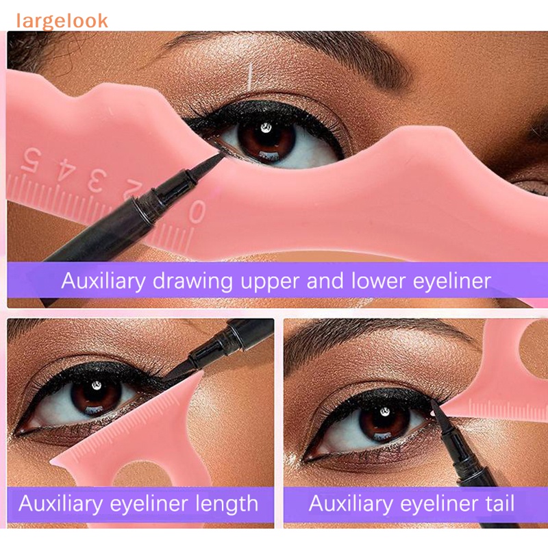 Thước Silicone Kẻ Mắt / Lông Mày Đa Năng Có Thể Tái Sử Dụng Cho Người Mới Bắt Đầu