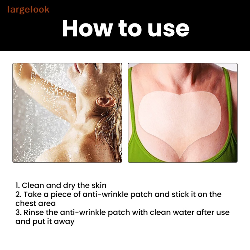 Bộ 5 Miếng Dán Ngực Bằng Silicon Trong Suốt Chống Nếp Nhăn Chống Lão Hóa Có Thể Tái Sử Dụng