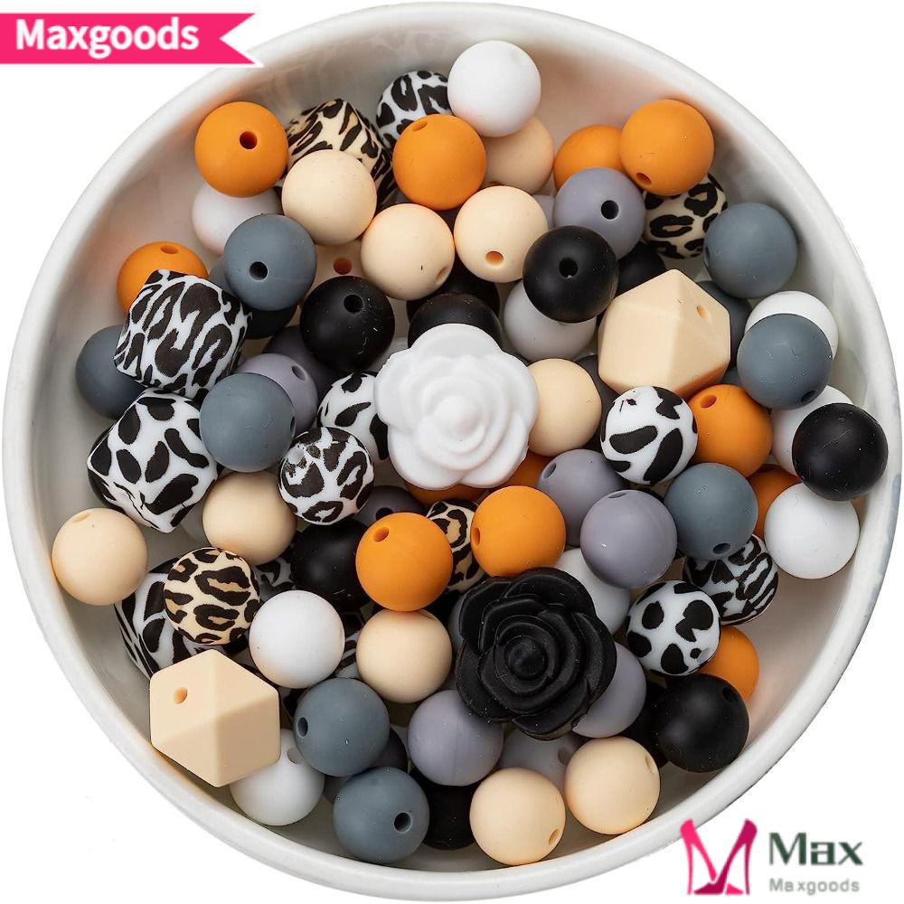 Bộ 102 Hạt Xâu Chuỗi Đa Giác Bằng Silicone 12mm Nhiều Màu Sắc