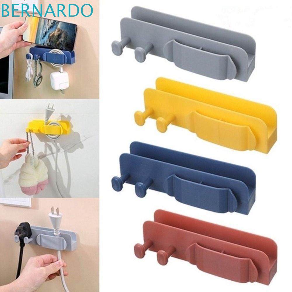 BERNARDO Dụng Cụ Cố Định Phích Cắm Sạc Điện Thoại Gắn Tường Bằng Nhựa Không Cần Khoan