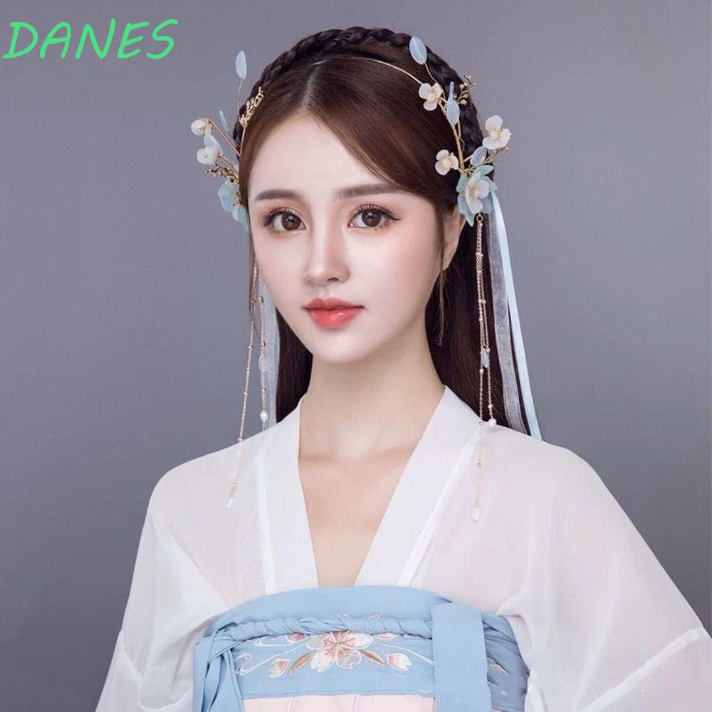DANES Trâm Cài Tóc Hình Vương Miện Phong Cách Trung Hoa Cổ Điển Cho Cô Dâu