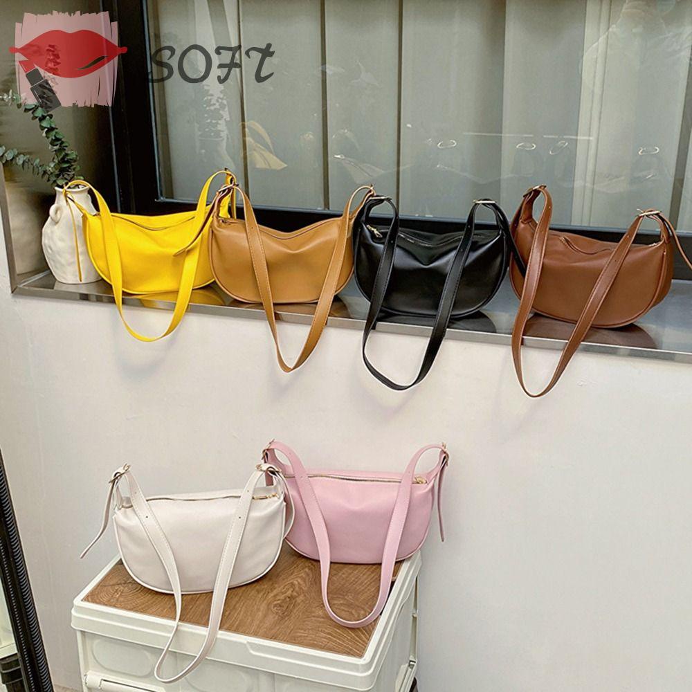 SOFTNESS Túi Xách Da PU Mini Đeo Chéo Thời Trang Dành Cho Nữ