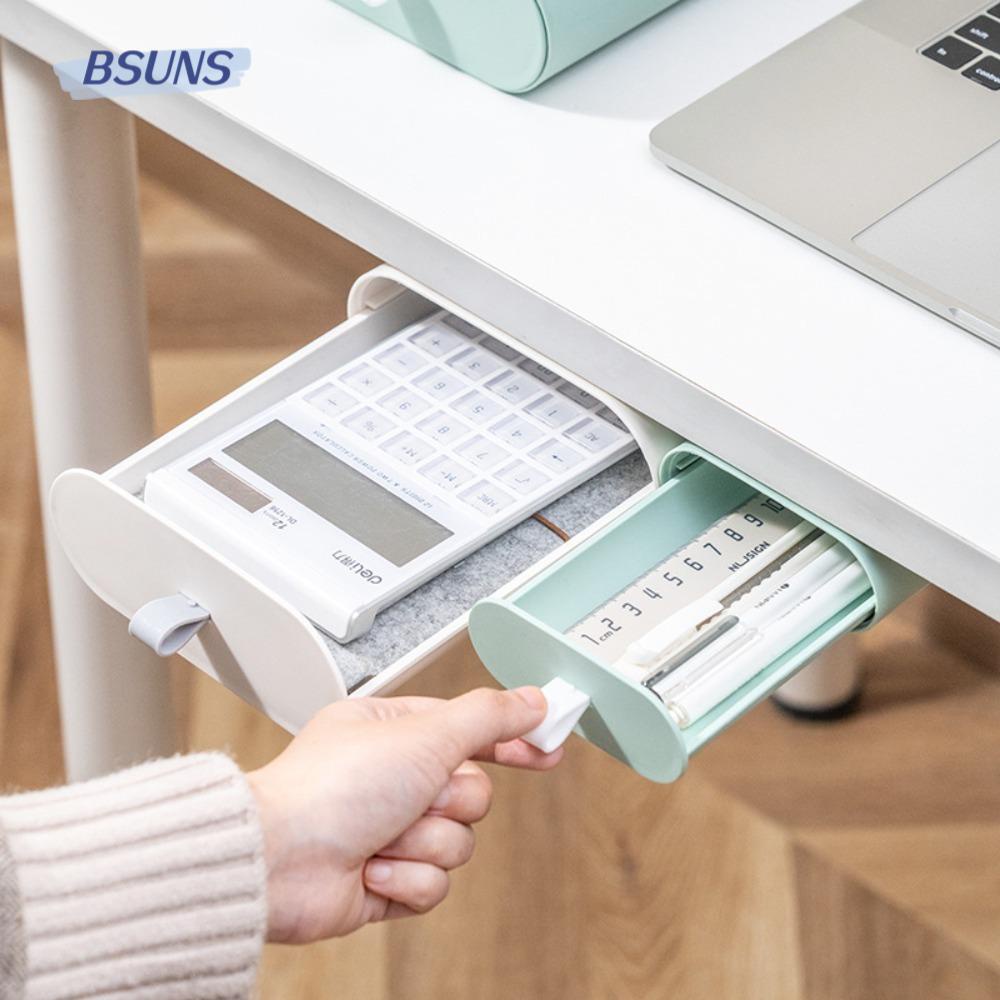 BSUNS Ngăn Kéo Đựng Đồ Bằng Nhựa Tự Dính Tiện Dụng Cho Văn Phòng