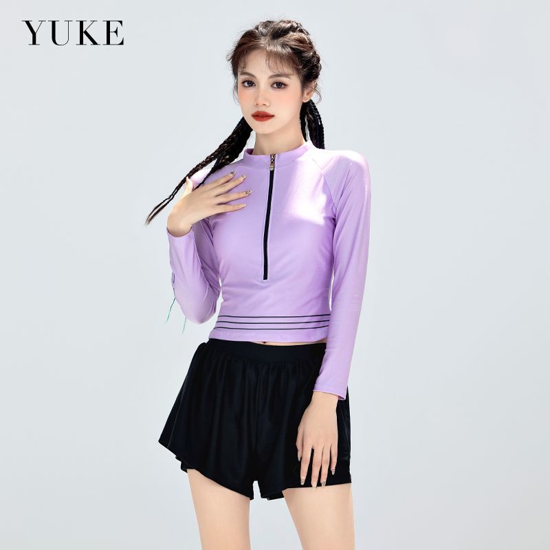 Bộ Đồ Bơi Tay Dài Dáng Ôm Thời Trang Mùa Xuân 2023 Mới Mẻ Cho Nữ