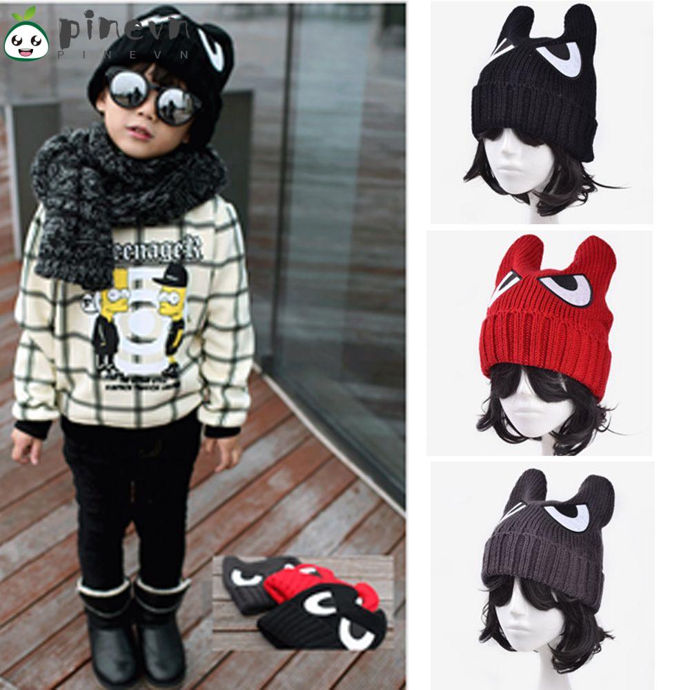 PINEVN Mũ Dệt Kim Hoạ Tiết Hoạt Hình Giữ Ấm Cho Bé Trai