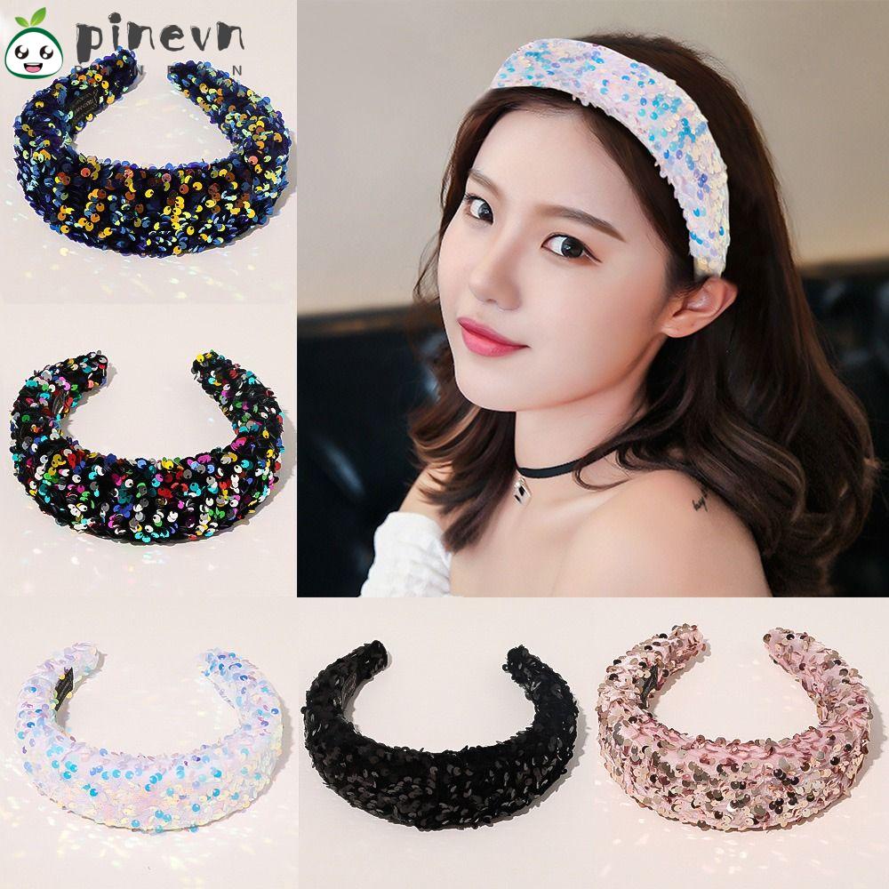 PINEVN Băng Đô Cài Tóc Có Mút Đệm Bản Rộng Thời Trang Cho Nữ