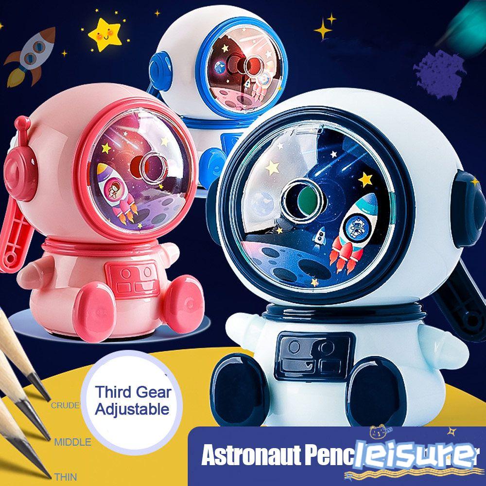 LEISURE Gọt Bút Chì Tự Động Hình Phi Hành Gia Hoạt Hình Sáng Tạo
