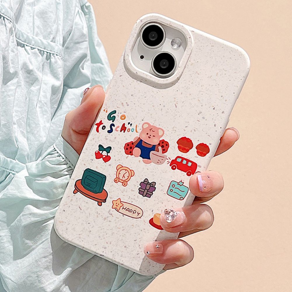 Ốp Điện Thoại TPU Mềm Chống Sốc In Hình Thú Hoạt Hình Dễ Thương Cho IPhone 14 13 12 11 Pro Max X XR 8 7 Plus