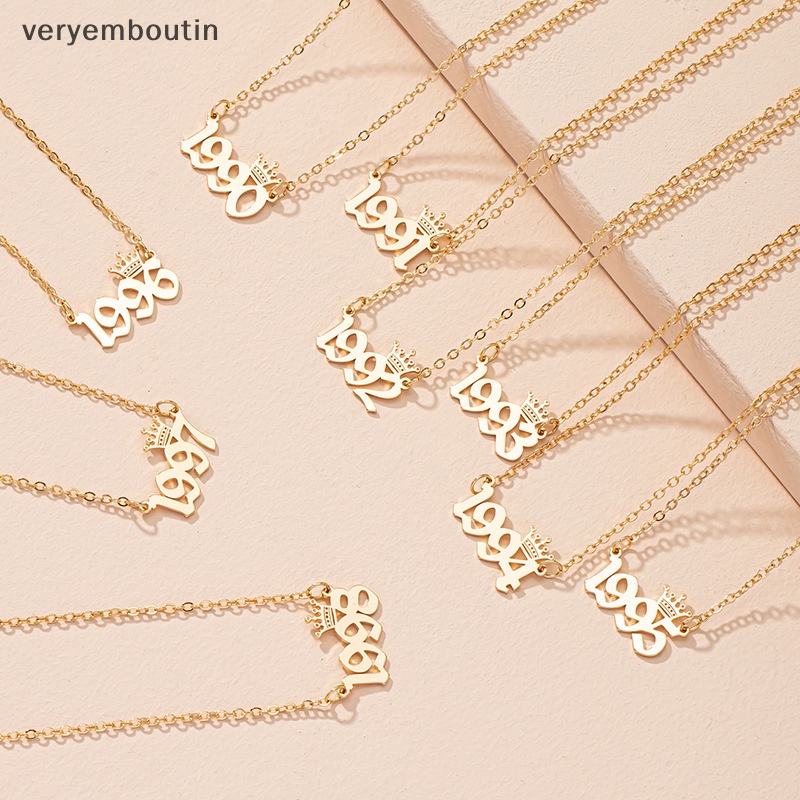 Vòng cổ Mặt Hình Vương Miện Năm Mới 1980 Đến 2019 Dành Cho Nữ