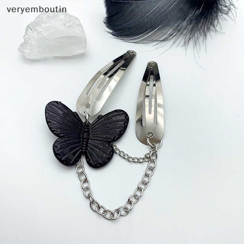 Kẹp Tóc Hình Bướm Trong Suốt Nhiều Màu Phong Cách Cổ Điển Cho Nữ