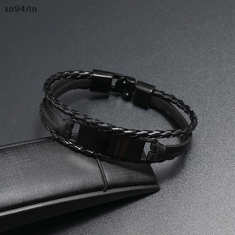 Vòng Tay Da Nhiều Lớp Thiết Kế Đơn Giản Cho Nam Và Nữ