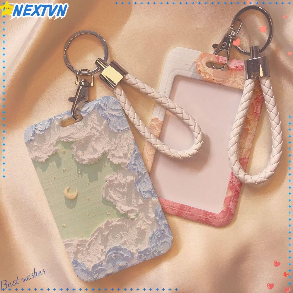 NEXTVN Ví Đựng Thẻ Bằng Nhựa Họa Tiết Hoạt Hình Dễ Thương Cho Học Sinh