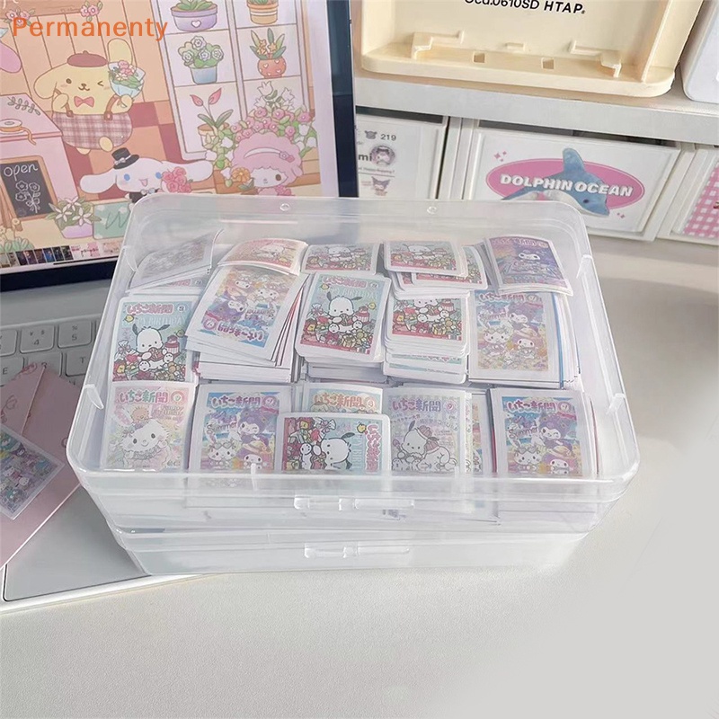 Bộ 100 Sticker Hoạt Hình Cinnamoroll Hello Kitty Kuromi My Melody Pompompurin Pochacco Dễ Thương Dùng Làm Quà Tặng Sinh Nhật Cho Bé Gái