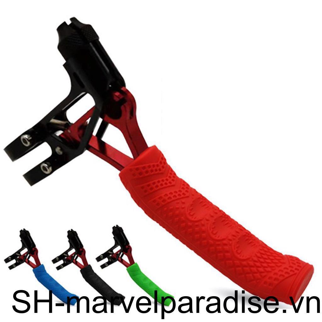 Bộ Tay Thắng Trái / Phải Hình Chữ V Bằng Silicone Màu Đen Cho Xe Đạp