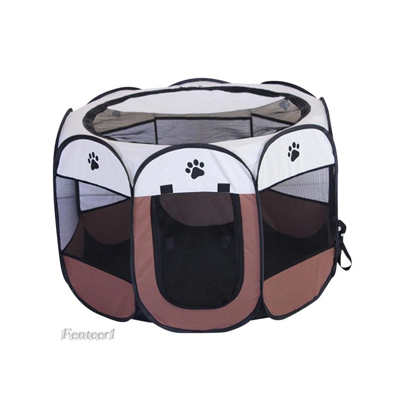 Lều Hình Bát Giác Trọng Lượng Nhẹ Gắn Cửa Có Thể Gấp Gọn Cho Thú Cưng Chó Mèo Thỏ