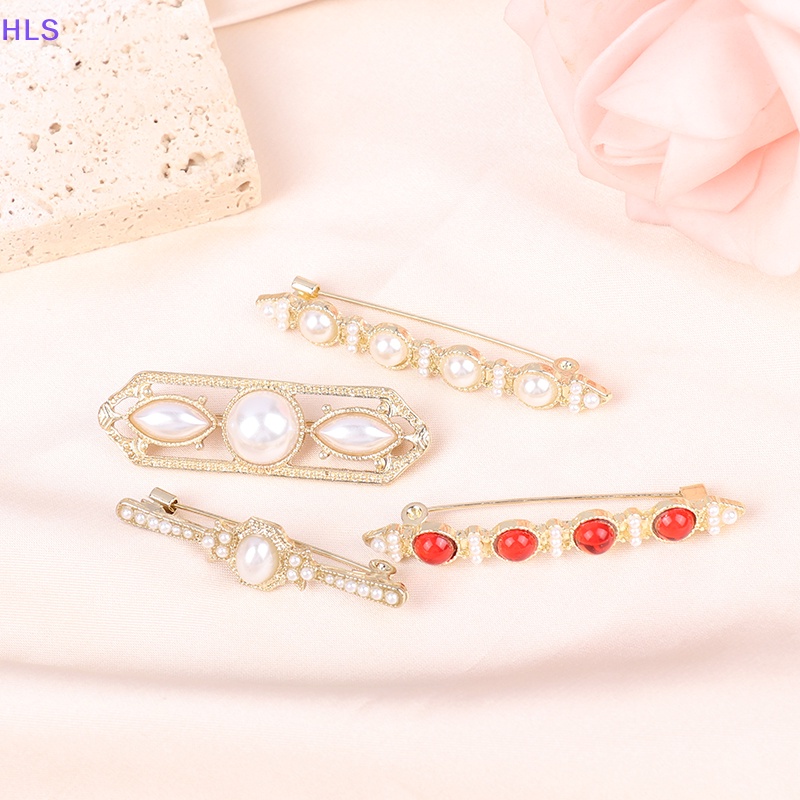 Ghim Cài Áo Đính Ngọc Trai Nhân Tạo Phong Cách Trung Cổ