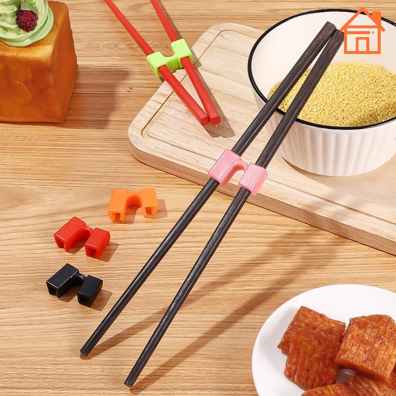Kẹp Đũa / Vỏ Bọc Đũa Bằng Nhựa Hỗ Trợ Luyện Tập Cho Nhà Bếp