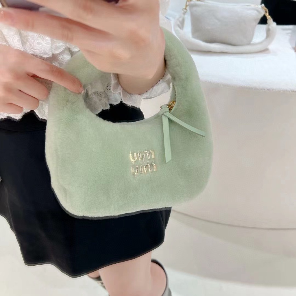 Macaron Túi Xách Lông Nhung Có Hộp mm Đa Năng Thời Trang Mới Cho Nữ777777