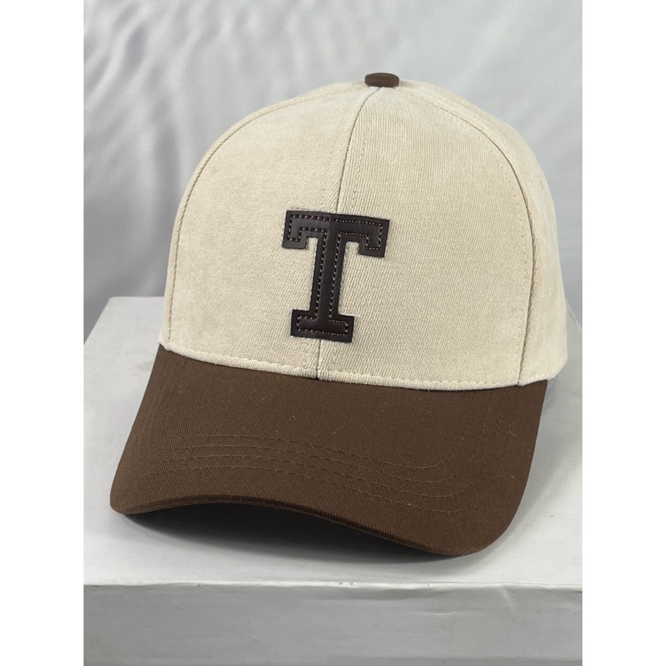 Mũ lưỡi trai - Nón kết nhung mịn thêu chữ theo tên chữ T đậm chất thời trang