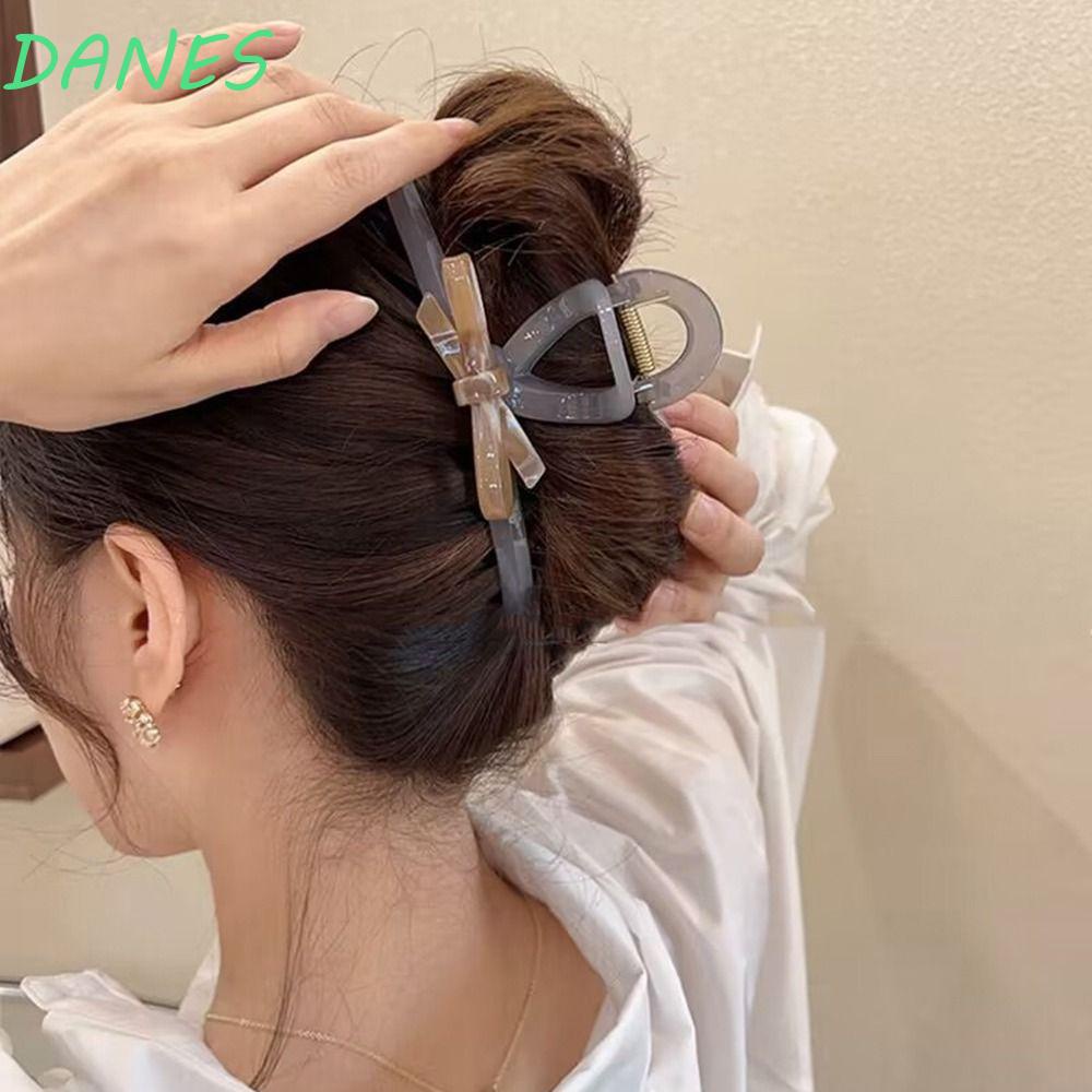 DANES Kẹp Tóc Hình Nơ / Cá Mập Axit Acetic Ngọt Ngào Sáng Tạo Cho Nữ
