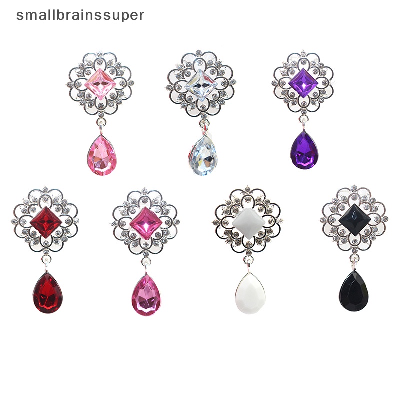 Mặt Dây Chuyền Hình Giọt Nước Bằng Hợp Kim Acrylic Khâu Tay Trang Trí Hộp Quà Đám Cưới SBS