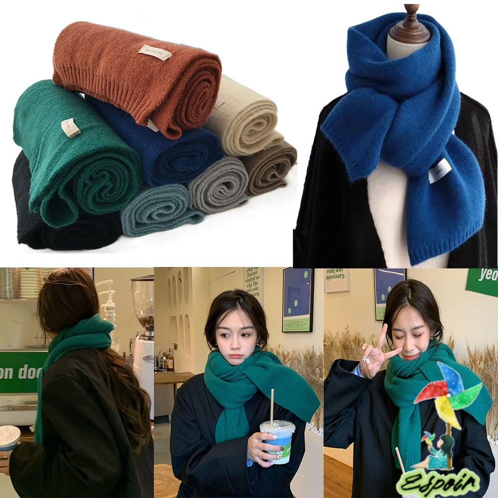 ESPO Khăn Choàng Cổ Dày Dặn Giữ Ấm Chống Gió Thời Trang Mùa Đông Cho Cặp Đôi