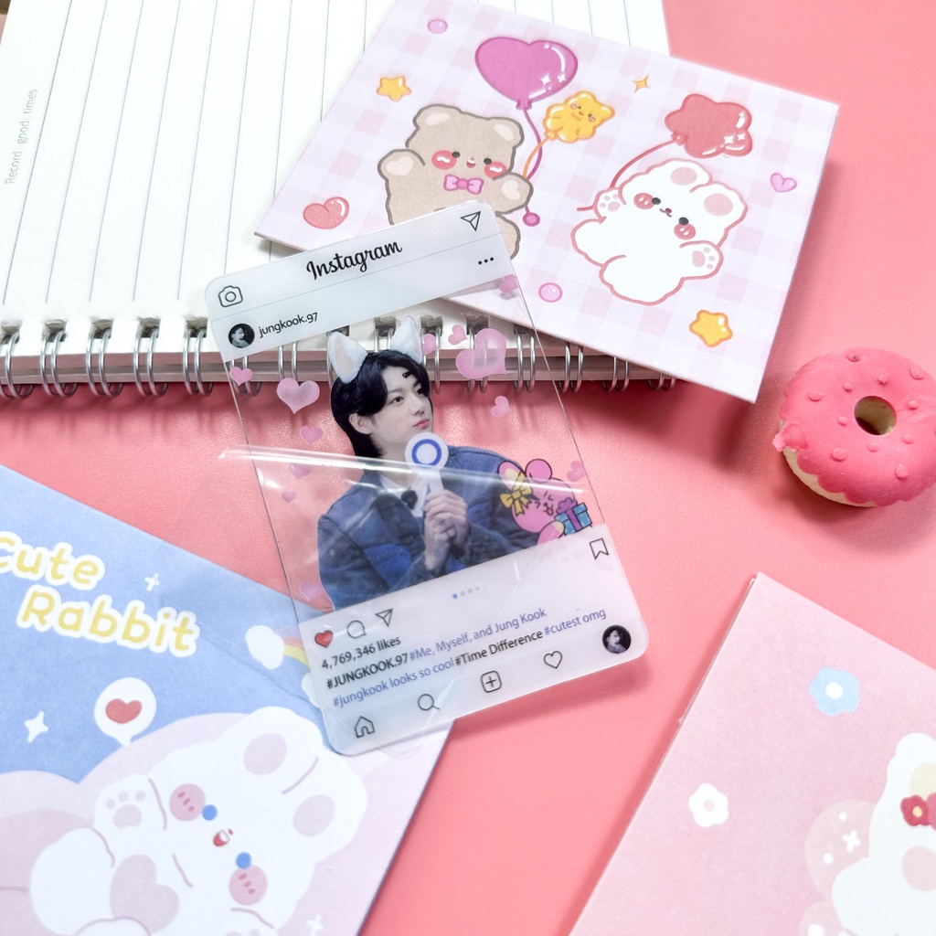 BTS 2023FESTA INS Transparent Photocard V SUGA JIMIN PVC Card