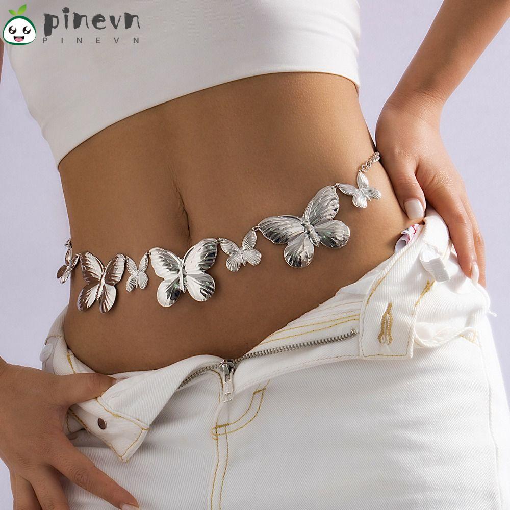 PINEVN Dây Xích Đeo Hông Hình Bướm Thời Trang Đi Biển Mùa Hè Cho Nữ