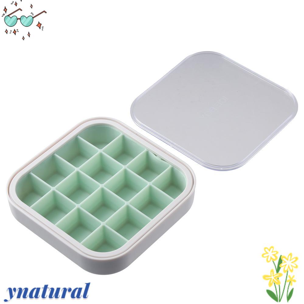 YNATURAL Khuôn Silicone Làm Đá Viên 16 Ngăn Nhỏ Dễ Tháo Gỡ Tiện Dụng Cho Gia Đình